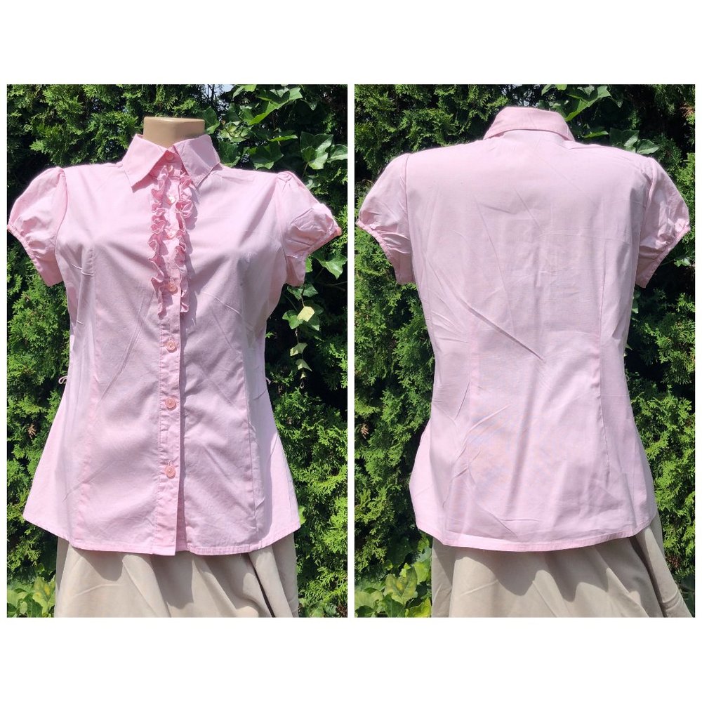 A. BYER  Pink  Button Down Blouse